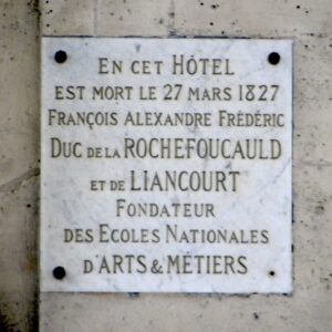 duc-de-la-rochefoucauld-plaque-lieu-de-son-deces-9-rue-royale-paris